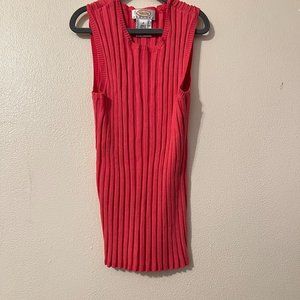 Talbots sleeveless sweater vest red size S
